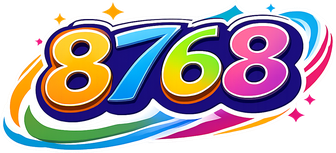 Logo 8768 bergaya neon